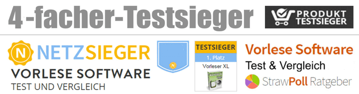 Vorleseprogramm Testsieger